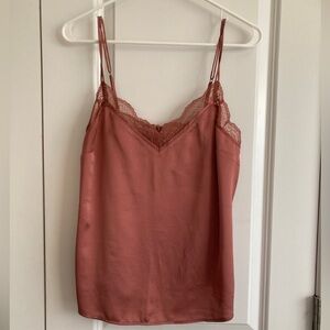 Abercrombie & Fitch mauve pink satin cami